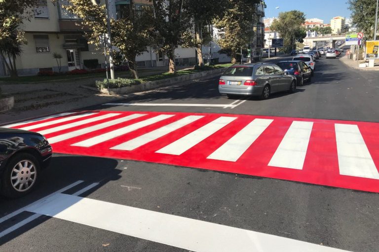 Fußgängerüberweg aus Thermaline